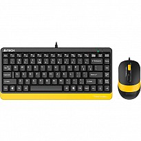 Комплект (клавіатура + мишка) A4-Tech F1110 USB Bumblebee