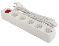 Мережевий фільтр ColorWay 5 розеток 3 м White (CW-PSEA53W)