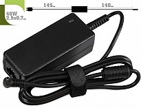 Блок живлення  1StCharger для ноутбука Samsung 40W(12V/3.33A) 2.5x0.7 + кабель живлення