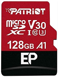 Карта пам'яті Patriot MicroSDXC 128GB Class 10 UHS-I/U3 + SD-adapter (PEF128GEP31MCX)