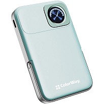 УМБ (Power Bank) ColorWay 10000mAh 15W MagSafe & Watch Wireless Aquamarine (CW-PB100LPA2MT-WPDD)