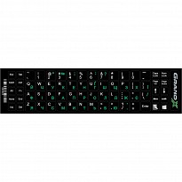 Наклейка на клавіатуру Grand-X 68 клавіш Українська/Англійська (GXDGUA)