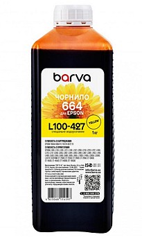 Чорнила Barva для принтера Epson Yellow 1кг (L100-427) I-BAR-E-L100-1-Y