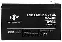 Акумуляторна батарея LogicPower AGM LPM 12-7AH (LP3862)