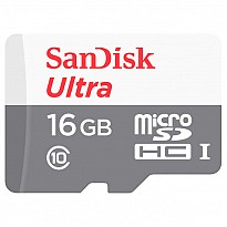 Карта пам'яті SanDisk Ultra microSDHC UHS-I 16GB Class 10 (SDSQUNS-016G-GN3MN)