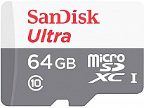 Карта пам'яті SanDisk MicroSDHC Ultra 64GB Class 10 UHS-I (SDSQUNR-064G-GN3MN)