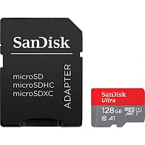 Карта пам'яті SanDisk microSDXC Ultra 128GB Class 10 UHS-I A1 + SD-adapter (SDSQUAB-128G-GN6MA)