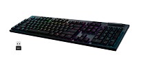 Клавіатура ігрова бездротова Logitech G915 Lightspeed Wireless RGB Mechanical Clicky Black (920-009111)