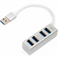 USB-хаб Frime 4-х портовий 3.0 Silver (FH-30520)