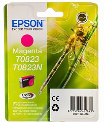 Картридж Epson T0823 Magenta