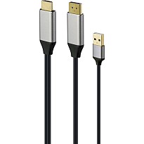 Адаптер-перехідник HDMI HDMI на DisplayPort, 4K (A-HDMIM-DPM-01)