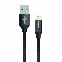 Кабель ColorWay USB-Lihgtning, 1м Black