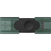 Флешка Kingston DataTraveler Duo 256GB USB 3.2 Gen 1 + Type-C Black/Green (DTDEG2/256GB)