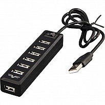 USB-хаб Frime 7-портовий 2.0 Black (FH-20040)