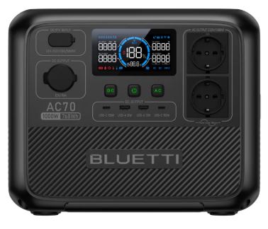 Зарядна станція Bluetti AC70 - 768Wh/1000W/LiFePO4
