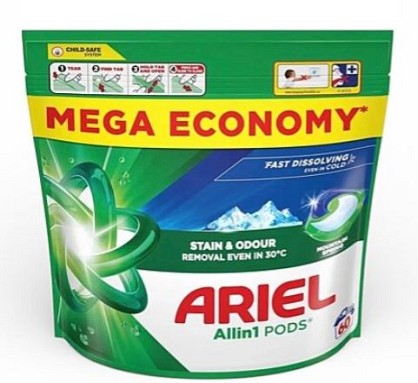 Капсули для прання Ariel Mountain Spring 60шт.