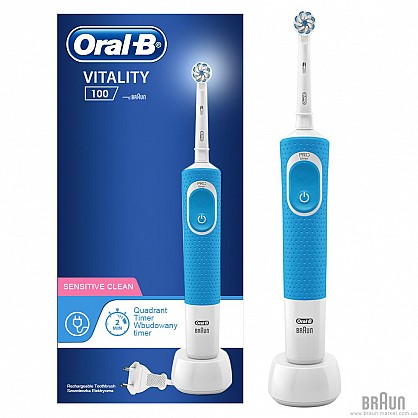 Зубна щітка Oral-B Vitality D100 PRO Sensitive Clean Blue