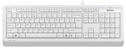 Клавіатура дротова A4Tech FK10 White USB