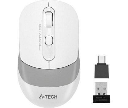 Миша A4Tech Fstyler FG10CS Air (Grayish White) USB