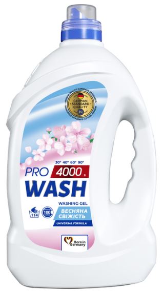Гель для прання Pro Wash Весняна свіжість 4000 г
