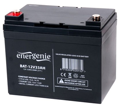 Акумуляторна батарея EnerGenie 12В 33AH (BAT-12V33AH)