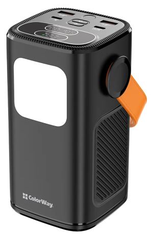 УМБ (Power Bank) ColorWay 40 000 mAh NightWork (USB QC4.0 + USB-C PD65W) Black (CW-PB400LP06BK)