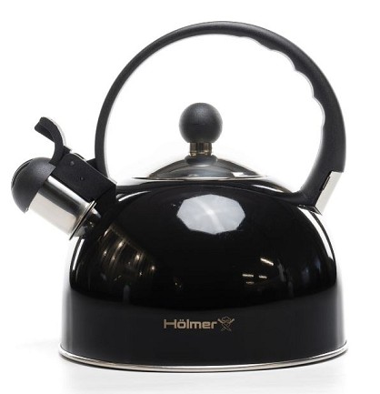 Чайник для плити Holmer Чорний 2 л (WK-6320-BCSB Cloud