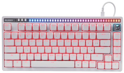 Клавіатура дротова A4Tech Bloody AT75 USB RGB UA White (4711421002776)
