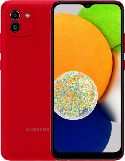 Смартфон Samsung Galaxy A03 3/32GB Red (SM-A035FZRD)