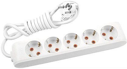 Подовжувач Panasonic X-tendia із заземленням 5 гнізд, 5 м (WLTB04552GR-UA)