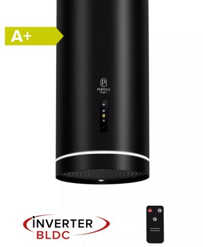 Витяжка острівна Perfelli DESIGN ISOLA 35 NERO SILENZIO
