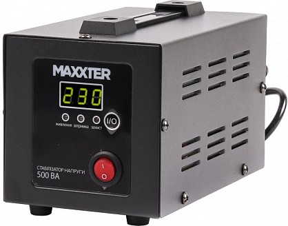 Стабілізатор Maxxter MX-AVR-E500-01 (500 BA) 300 Вт.