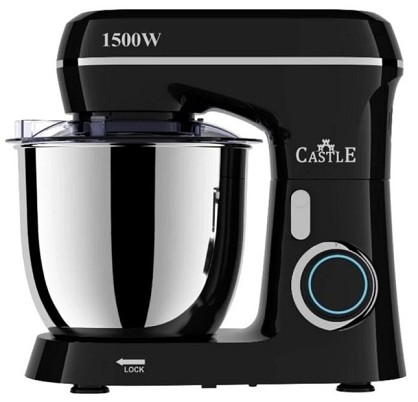 Міксер Castle CM-01B тістоміс планетарний (1500Вт, чорний)