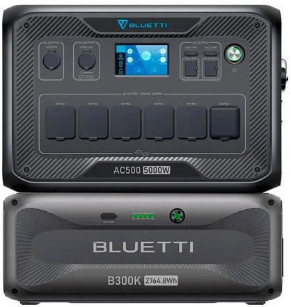Зарядна станція Bluetti AC500 + B300K Expansion Battery