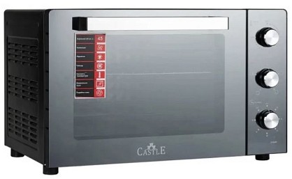 Електрична піч Castle CPE-45X (скло) корпус нерж