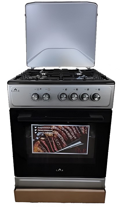 Плита комбінована Castle CPEG-60B (2+2) (сіра)