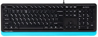 Клавіатура дротова A4Tech FK10 Ukr Blue USB