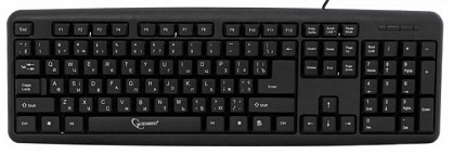 Клавіатура Gembird KB-U-103-UA black USB  дротова