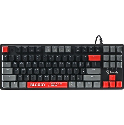Клавіатура дротова A4Tech Bloody S310N BLMS Red Plus Switch USB Energy Red (S310N (Energy Red))