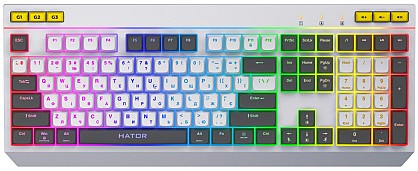 Клавіатура дротова Hator Icefall USB White (HTK405UA)