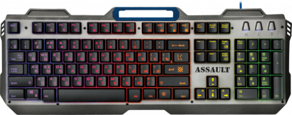 Клавіатура дротова Defender Assault GK-350L Grey-Metall
