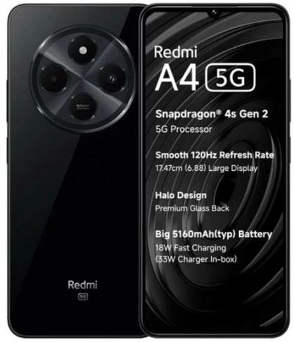 Смартфон Xiaomi Redmi A4 5G 4/128GB Starry Black (Global)