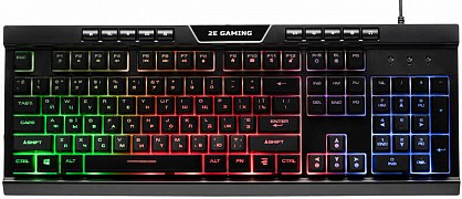 Клавіатура дротова 2E Gaming  KG300 LED USB Black Ukr 