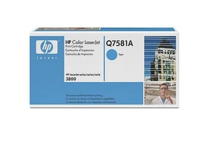 Картридж HP CLJ Q7581A Cyan