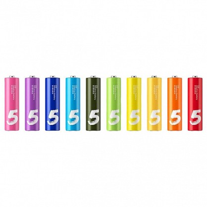 Батарейка ZMI AA bat Alkaline 10шт ZI5 Rainbow