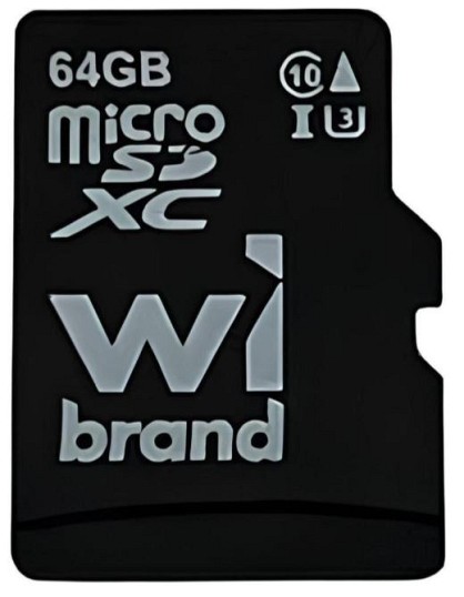 Карта пам'яті Wibrand microSDXC(U3) 64GB (WICDXU3/64GB)