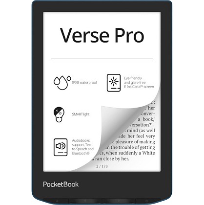  Електронна книга PocketBook 634 Verse Pro Azure (PB634-A-CIS)