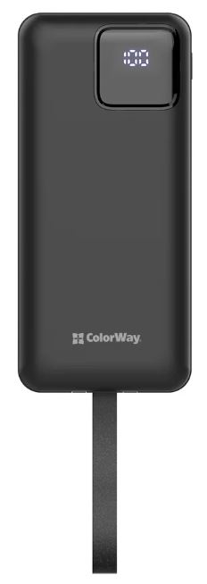 УМБ (Power Bank) ColorWay 30 000 mAh EnergyHub (USB QC4.0 + USB-C PD22.5W) Black (CW-PB300LP05BK)