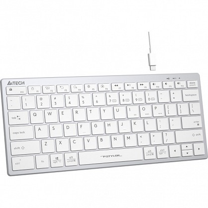 Клавіатура дротова A4-Tech Fstyler FBX51C USB/Bluetooth White
