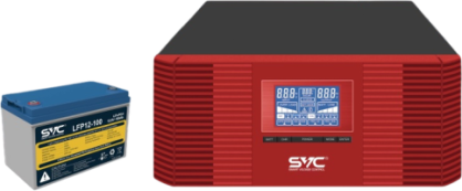 ДБЖ Marsriva SVC XL-600 1200ВА/1000Вт LiFePO4 100Ah/1280Wh (XL-1200+12.8V 100Ah)